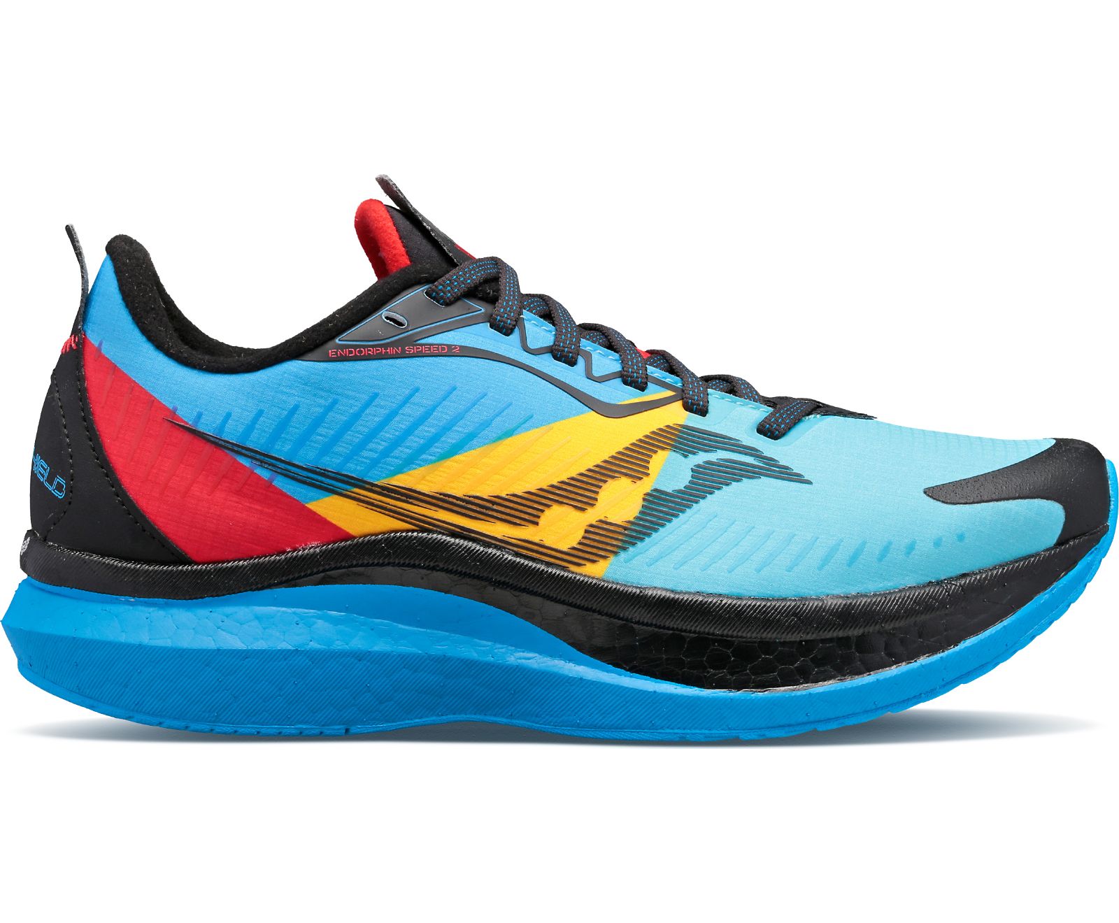 Női Saucony Endorphin Speed 2 Runshield Futócipő Kék Fekete Piros | HU 276TCE